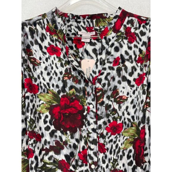 Allison Daley Woman 3X Long Sleeve Button Up Blouse NWT - Picture 2 of 12